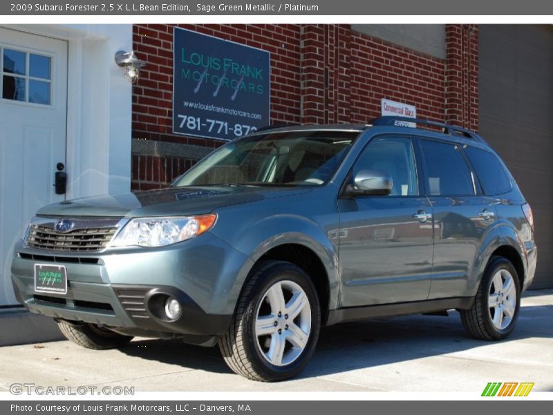 Sage Green Metallic / Platinum 2009 Subaru Forester 2.5 X L.L.Bean Edition