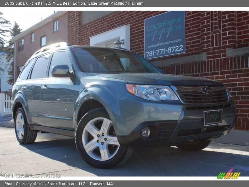 Sage Green Metallic / Platinum 2009 Subaru Forester 2.5 X L.L.Bean Edition