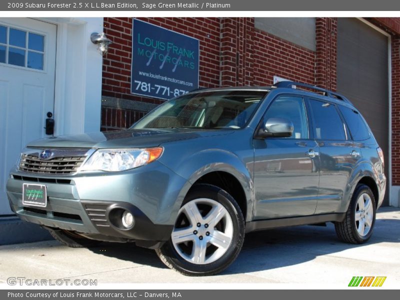Sage Green Metallic / Platinum 2009 Subaru Forester 2.5 X L.L.Bean Edition