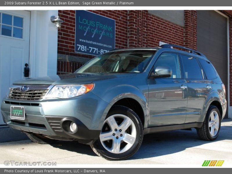 Sage Green Metallic / Platinum 2009 Subaru Forester 2.5 X L.L.Bean Edition