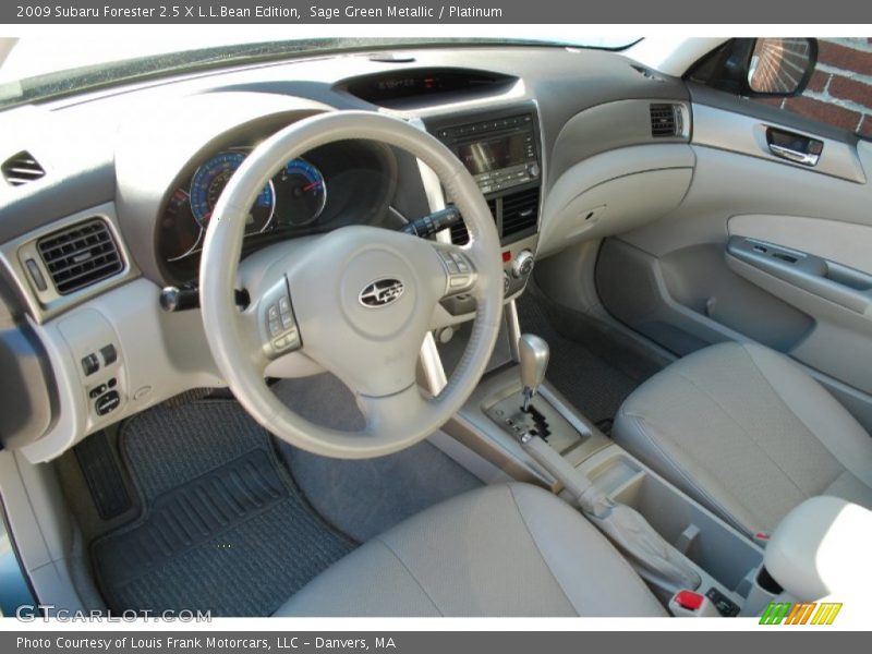 Sage Green Metallic / Platinum 2009 Subaru Forester 2.5 X L.L.Bean Edition