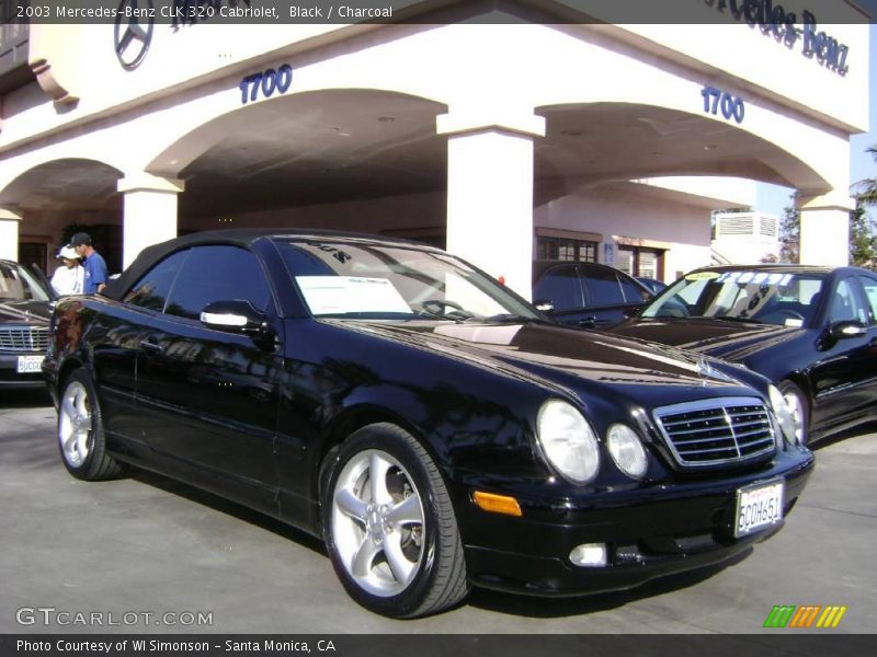 Black / Charcoal 2003 Mercedes-Benz CLK 320 Cabriolet