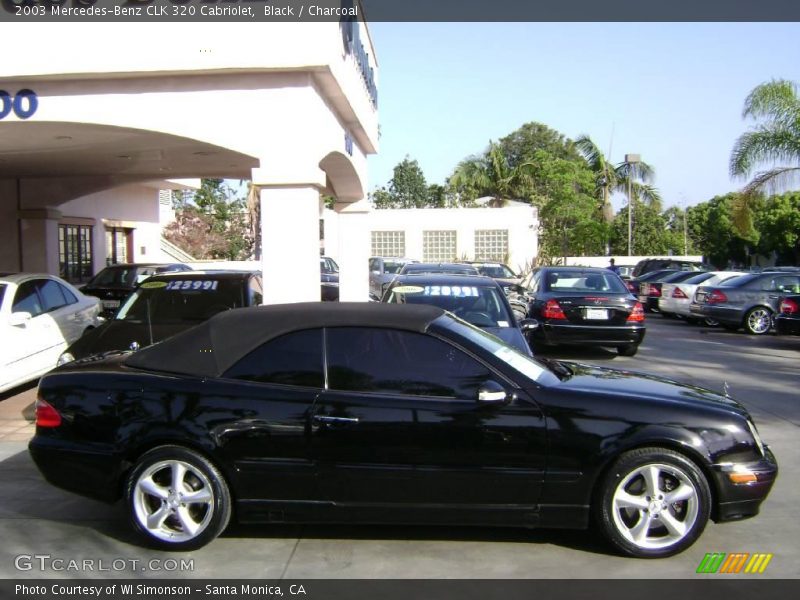 Black / Charcoal 2003 Mercedes-Benz CLK 320 Cabriolet