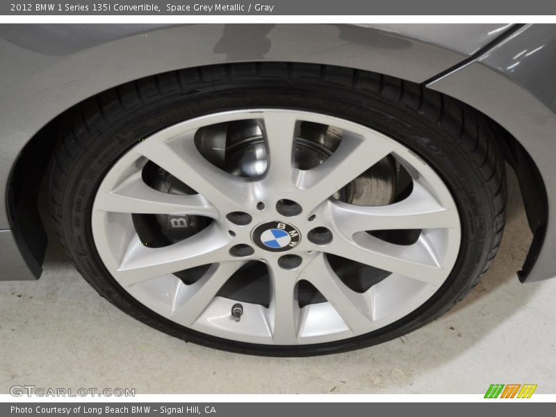 Space Grey Metallic / Gray 2012 BMW 1 Series 135i Convertible