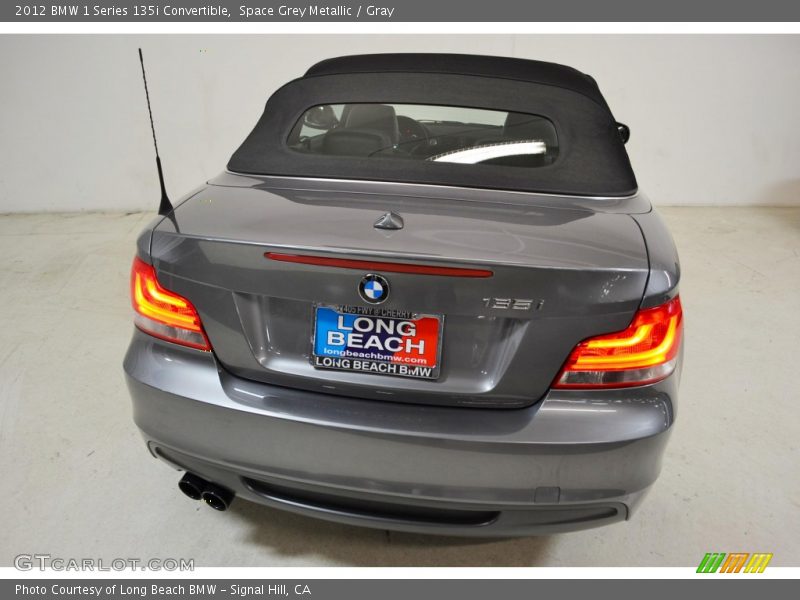 Space Grey Metallic / Gray 2012 BMW 1 Series 135i Convertible