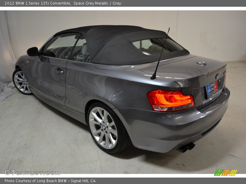 Space Grey Metallic / Gray 2012 BMW 1 Series 135i Convertible