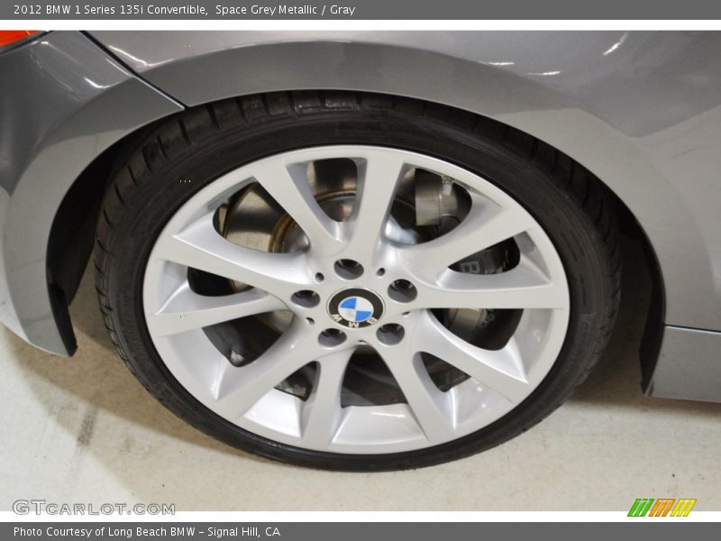Space Grey Metallic / Gray 2012 BMW 1 Series 135i Convertible