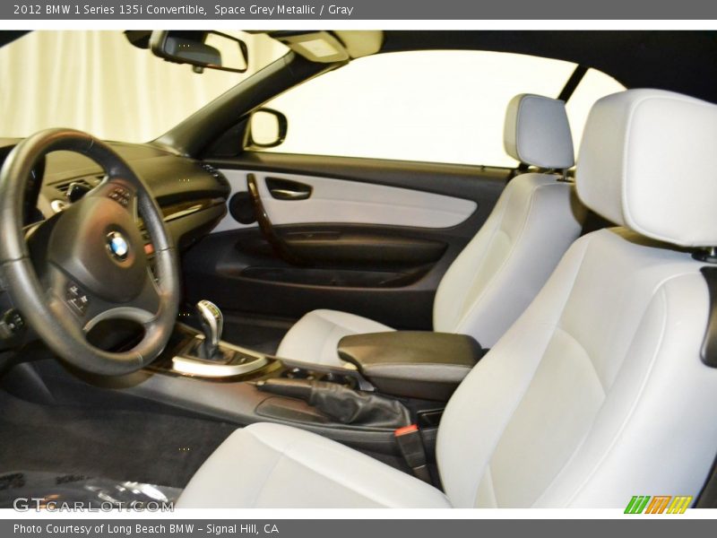Space Grey Metallic / Gray 2012 BMW 1 Series 135i Convertible