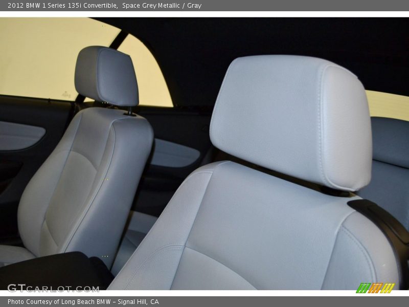 Space Grey Metallic / Gray 2012 BMW 1 Series 135i Convertible