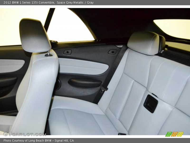 Space Grey Metallic / Gray 2012 BMW 1 Series 135i Convertible