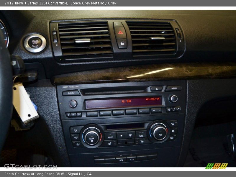Space Grey Metallic / Gray 2012 BMW 1 Series 135i Convertible