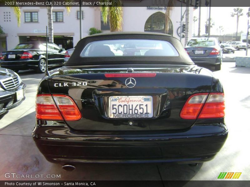 Black / Charcoal 2003 Mercedes-Benz CLK 320 Cabriolet