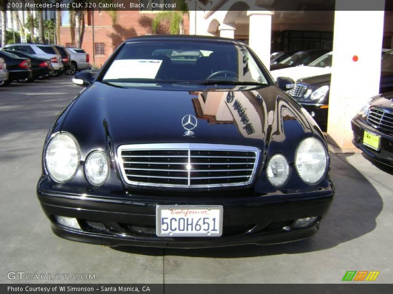 Black / Charcoal 2003 Mercedes-Benz CLK 320 Cabriolet