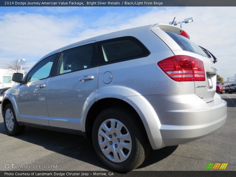 Bright Silver Metallic / Black/Light Frost Beige 2014 Dodge Journey Amercian Value Package