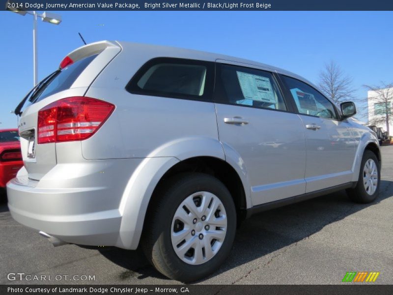Bright Silver Metallic / Black/Light Frost Beige 2014 Dodge Journey Amercian Value Package