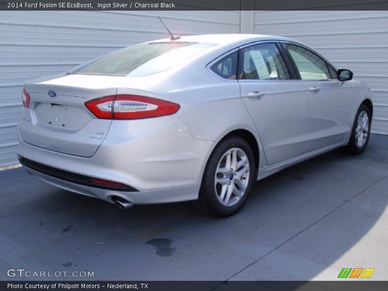 Ingot Silver / Charcoal Black 2014 Ford Fusion SE EcoBoost