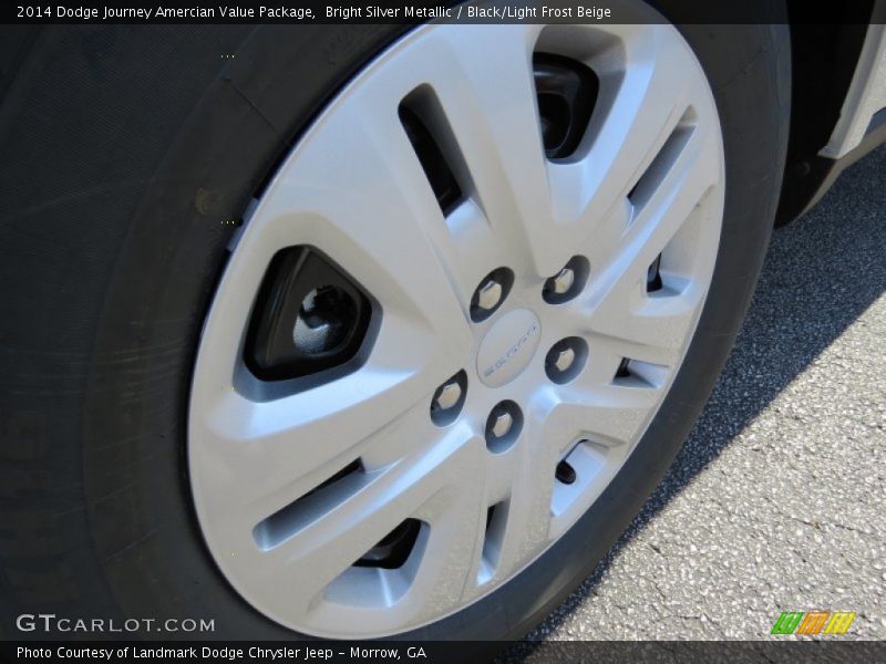 Bright Silver Metallic / Black/Light Frost Beige 2014 Dodge Journey Amercian Value Package