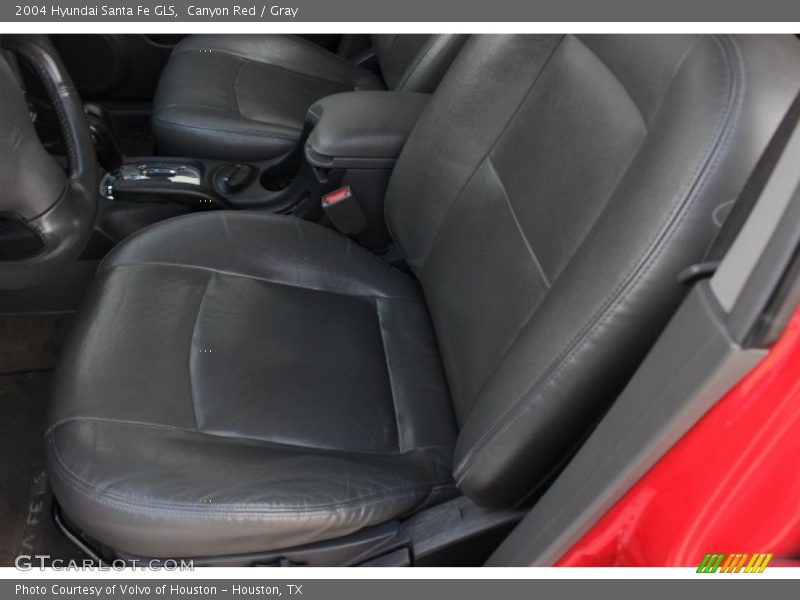 Canyon Red / Gray 2004 Hyundai Santa Fe GLS