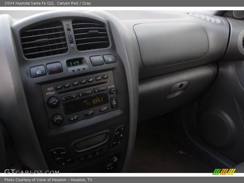 Canyon Red / Gray 2004 Hyundai Santa Fe GLS