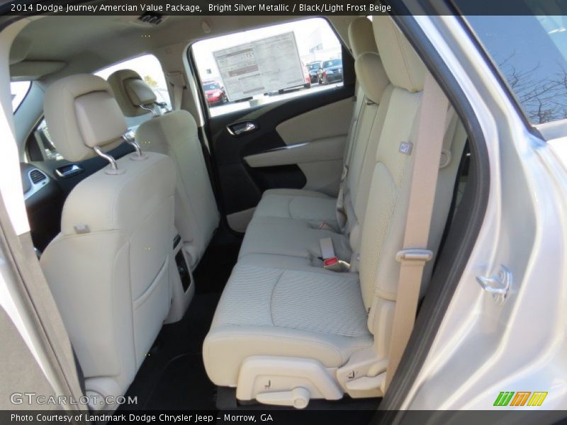 Bright Silver Metallic / Black/Light Frost Beige 2014 Dodge Journey Amercian Value Package