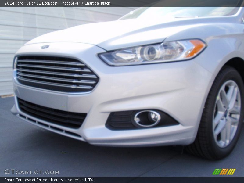Ingot Silver / Charcoal Black 2014 Ford Fusion SE EcoBoost