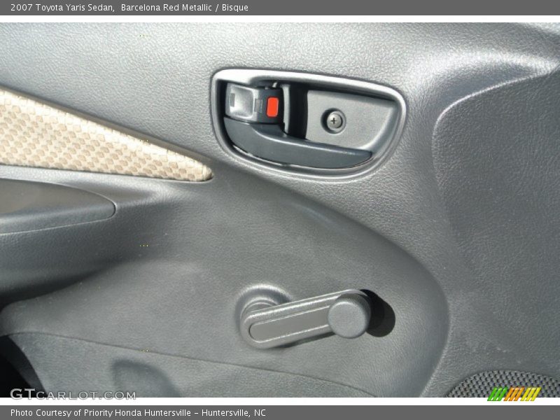 Barcelona Red Metallic / Bisque 2007 Toyota Yaris Sedan