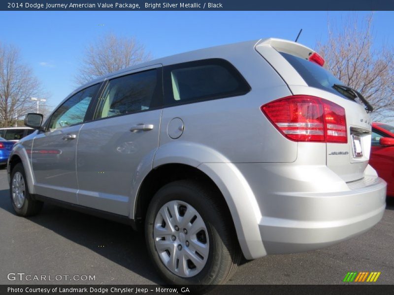 Bright Silver Metallic / Black 2014 Dodge Journey Amercian Value Package