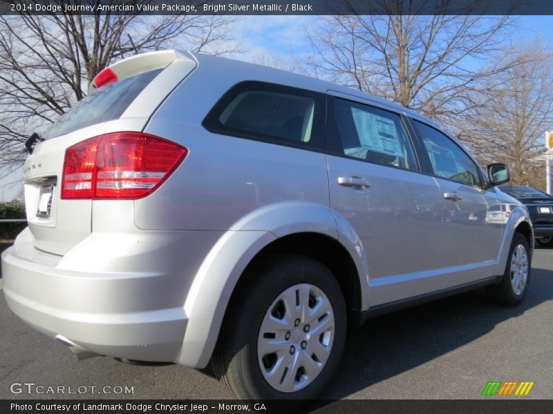 Bright Silver Metallic / Black 2014 Dodge Journey Amercian Value Package