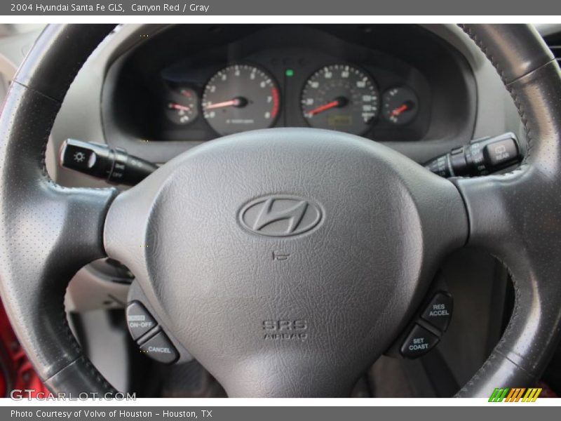 Canyon Red / Gray 2004 Hyundai Santa Fe GLS