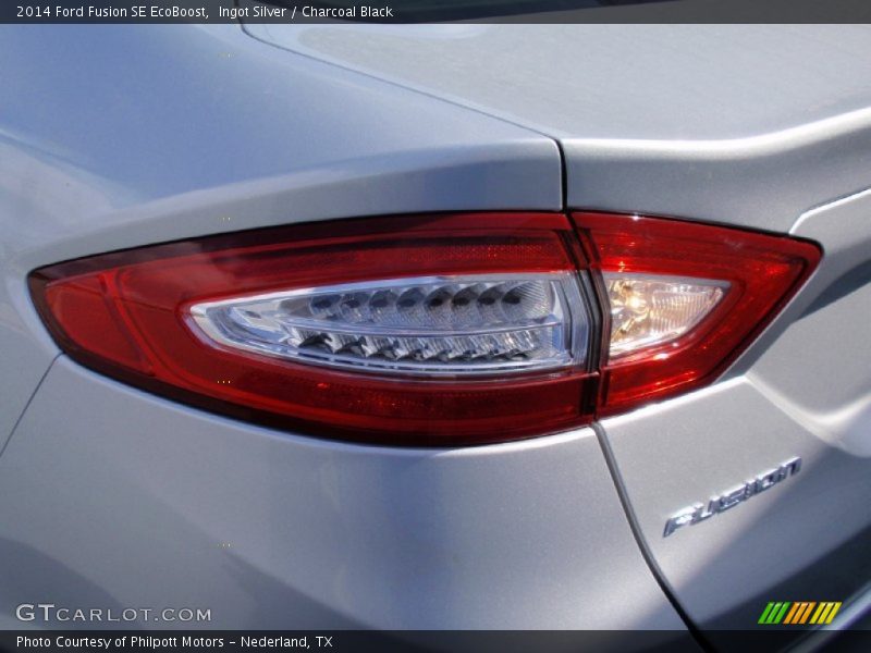 Ingot Silver / Charcoal Black 2014 Ford Fusion SE EcoBoost