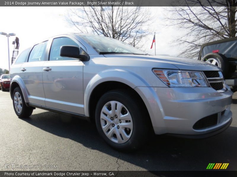 Bright Silver Metallic / Black 2014 Dodge Journey Amercian Value Package