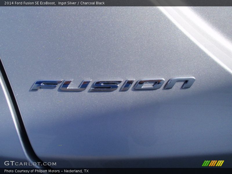 Ingot Silver / Charcoal Black 2014 Ford Fusion SE EcoBoost