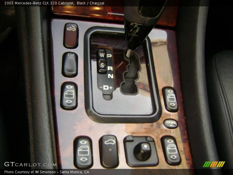 Black / Charcoal 2003 Mercedes-Benz CLK 320 Cabriolet