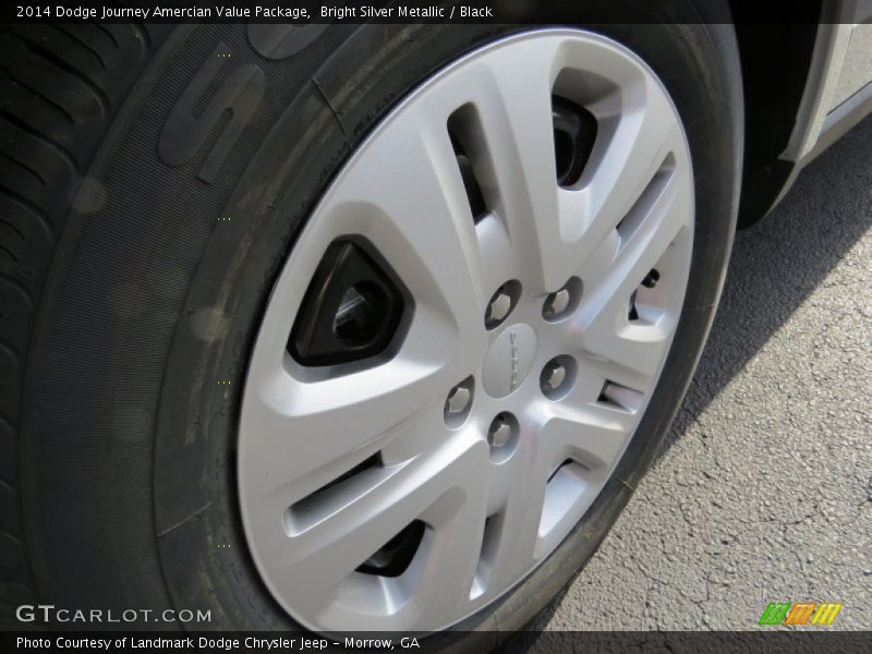 Bright Silver Metallic / Black 2014 Dodge Journey Amercian Value Package