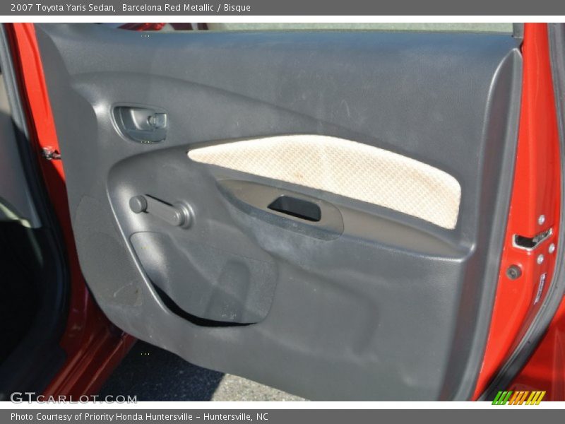 Barcelona Red Metallic / Bisque 2007 Toyota Yaris Sedan