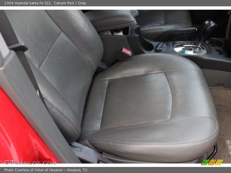 Canyon Red / Gray 2004 Hyundai Santa Fe GLS