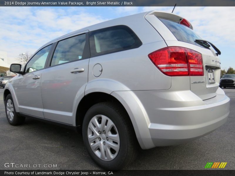 Bright Silver Metallic / Black 2014 Dodge Journey Amercian Value Package