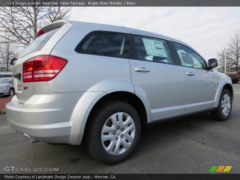 Bright Silver Metallic / Black 2014 Dodge Journey Amercian Value Package