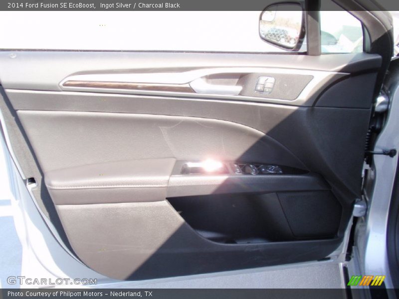 Ingot Silver / Charcoal Black 2014 Ford Fusion SE EcoBoost