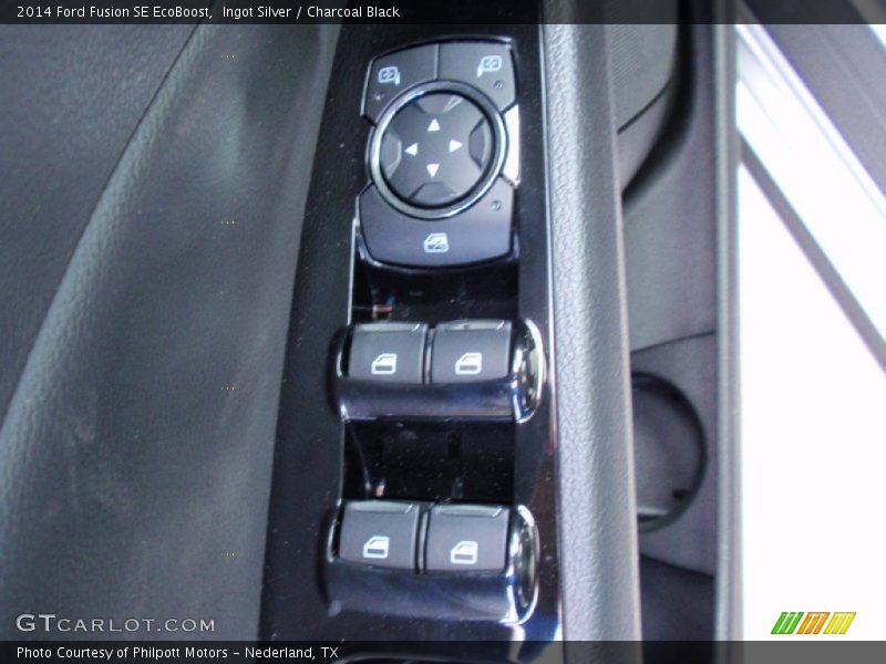 Ingot Silver / Charcoal Black 2014 Ford Fusion SE EcoBoost