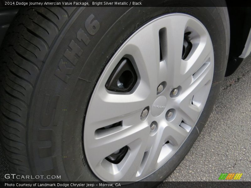 Bright Silver Metallic / Black 2014 Dodge Journey Amercian Value Package