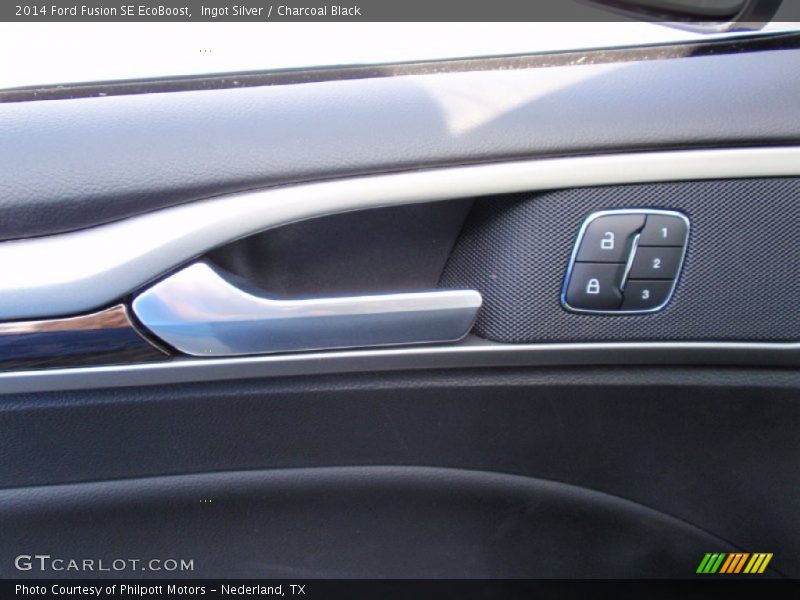 Ingot Silver / Charcoal Black 2014 Ford Fusion SE EcoBoost