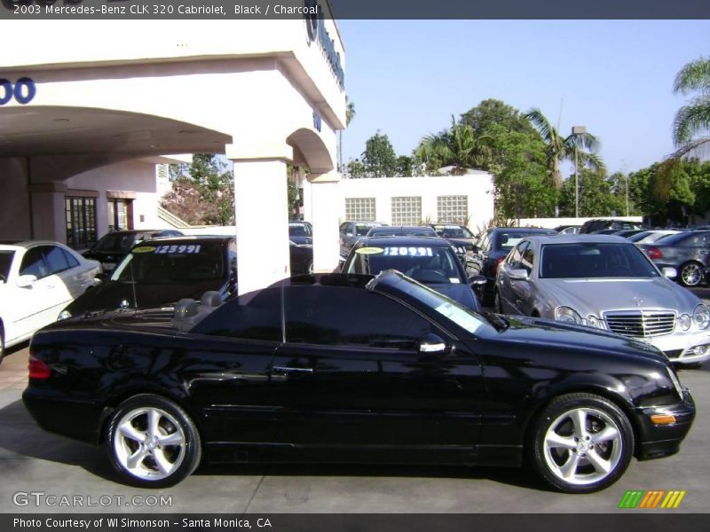 Black / Charcoal 2003 Mercedes-Benz CLK 320 Cabriolet