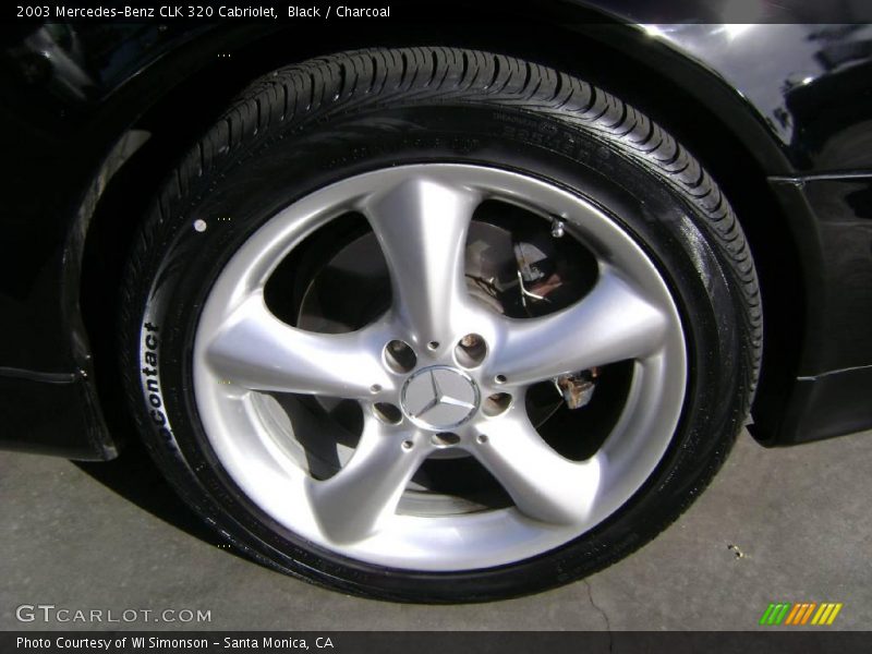 Black / Charcoal 2003 Mercedes-Benz CLK 320 Cabriolet