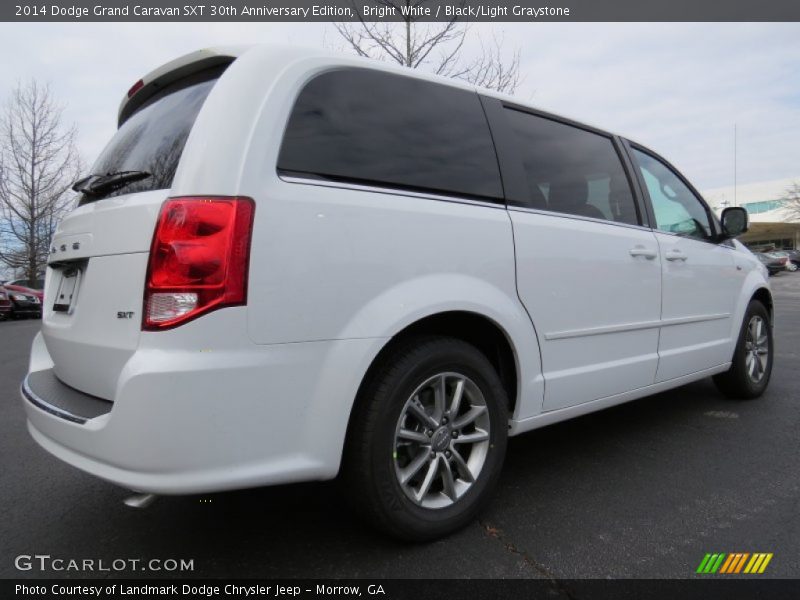 Bright White / Black/Light Graystone 2014 Dodge Grand Caravan SXT 30th Anniversary Edition