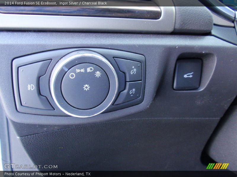 Ingot Silver / Charcoal Black 2014 Ford Fusion SE EcoBoost