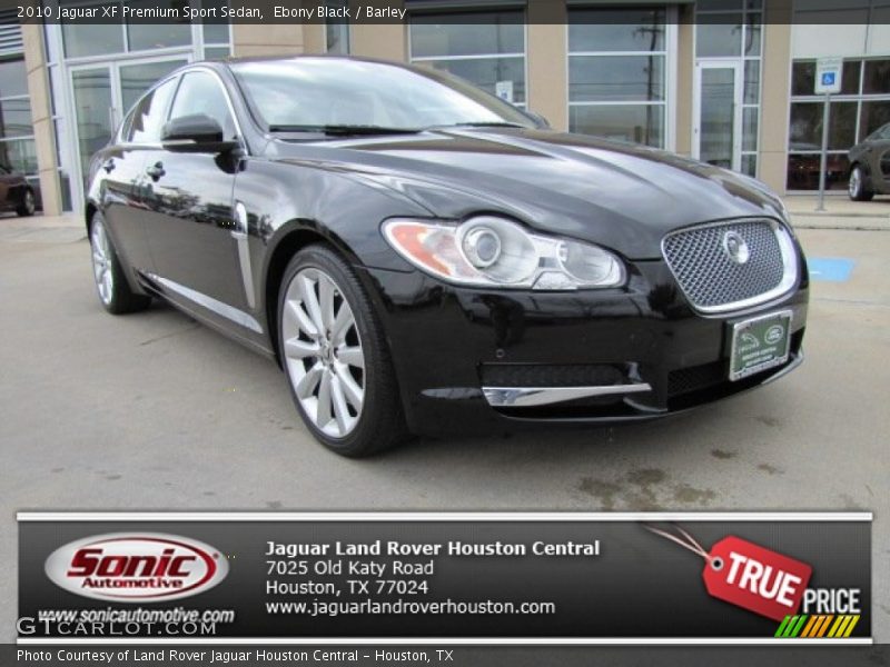 Ebony Black / Barley 2010 Jaguar XF Premium Sport Sedan