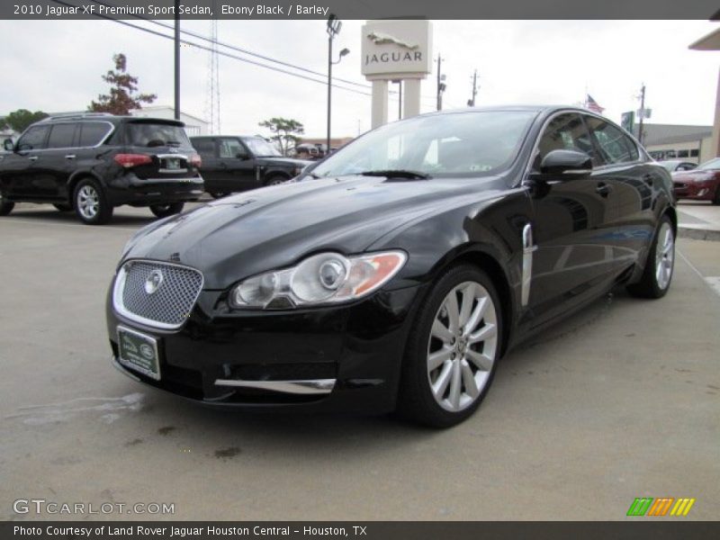 Ebony Black / Barley 2010 Jaguar XF Premium Sport Sedan