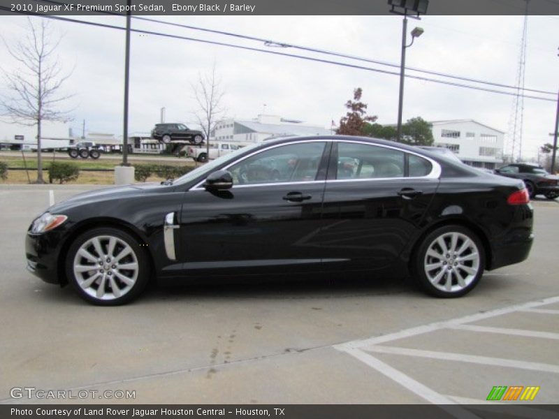 Ebony Black / Barley 2010 Jaguar XF Premium Sport Sedan