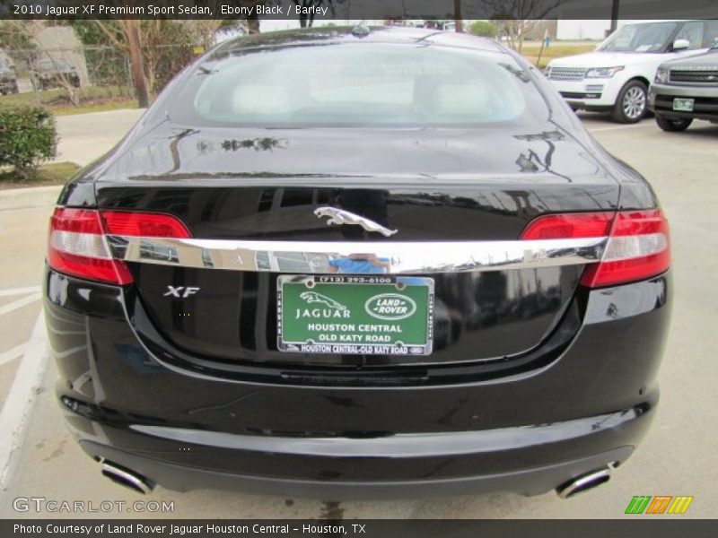 Ebony Black / Barley 2010 Jaguar XF Premium Sport Sedan